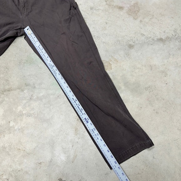 Cabelas Casuals‎ Mens Work Pants Carpenter Brown Cotton Size W36 L32 - Picture 6 of 10